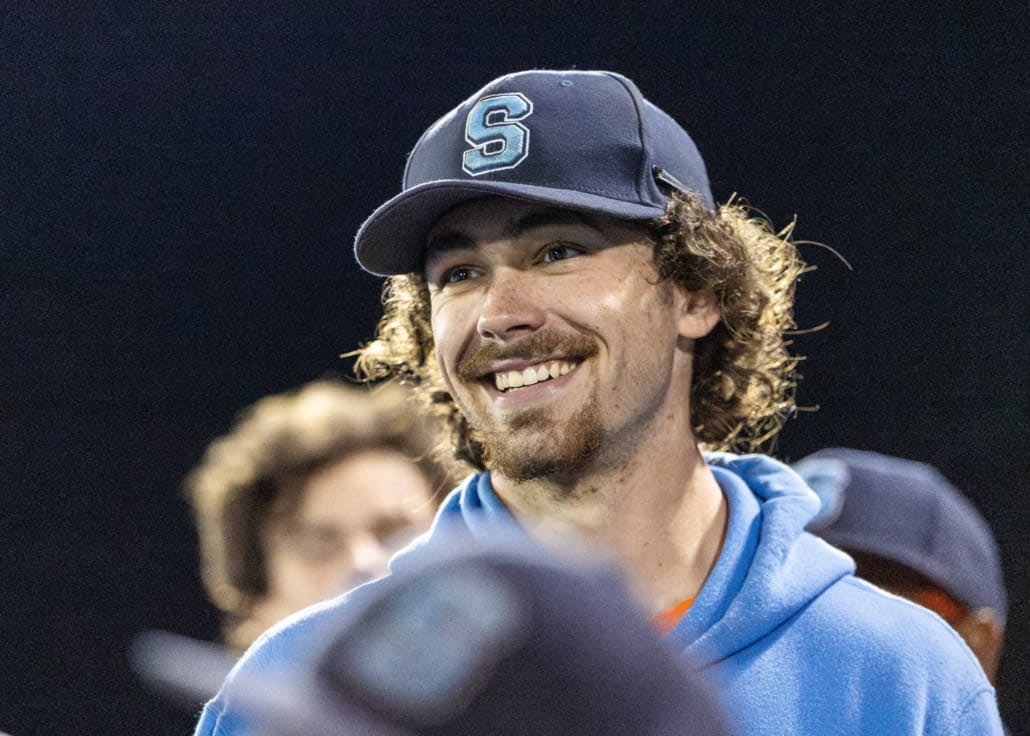 Ontario Colleges Athletic Association baseball action between the Durham Lords and Sheridan Bruins on September 30, 2025 at Quenippenon Meadows Community Park