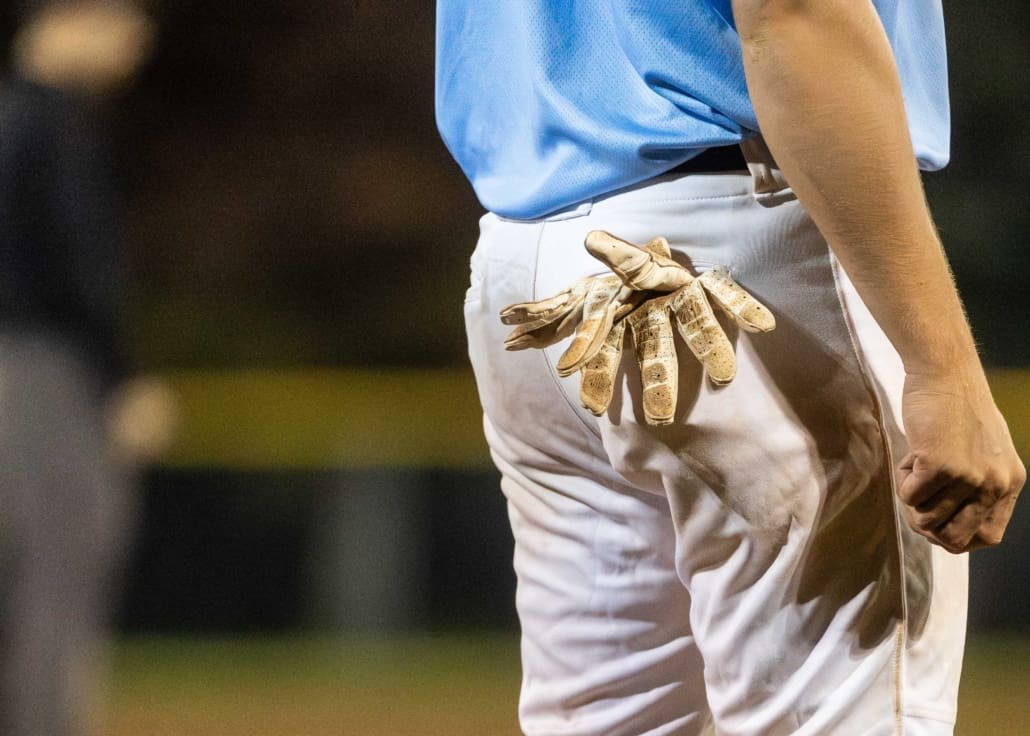 Ontario Colleges Athletic Association baseball action between the Durham Lords and Sheridan Bruins on September 30, 2025 at Quenippenon Meadows Community Park
