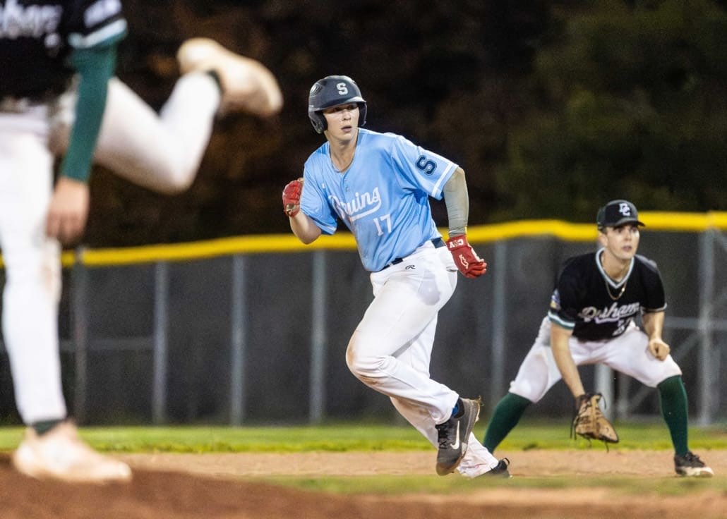 Ontario Colleges Athletic Association baseball action between the Durham Lords and Sheridan Bruins on September 30, 2025 at Quenippenon Meadows Community Park