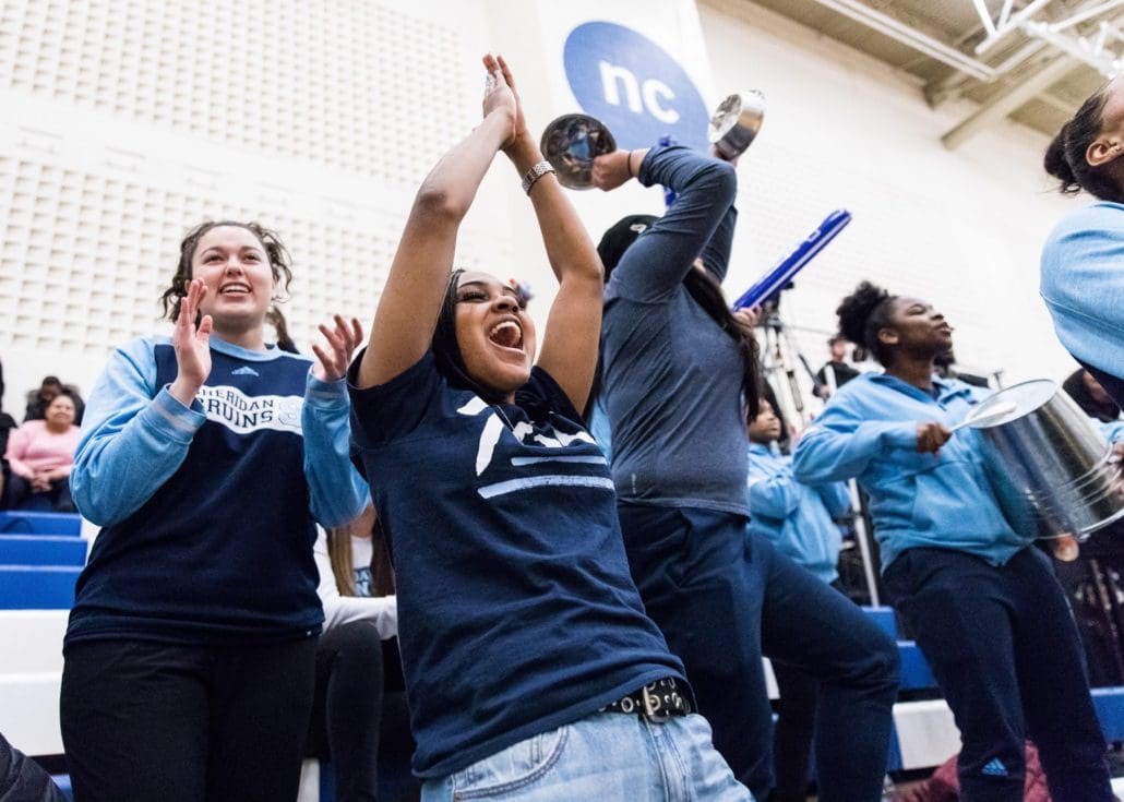 Ontario Colleges Athletic Association Championship, men’s semi-final basketball game between the Sheridan Bruins and the Seneca Sting