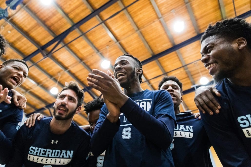 Ontario Colleges Athletic Association men’s crossover basketball game between the Sheridan Bruins and the Georgian Grizzlies