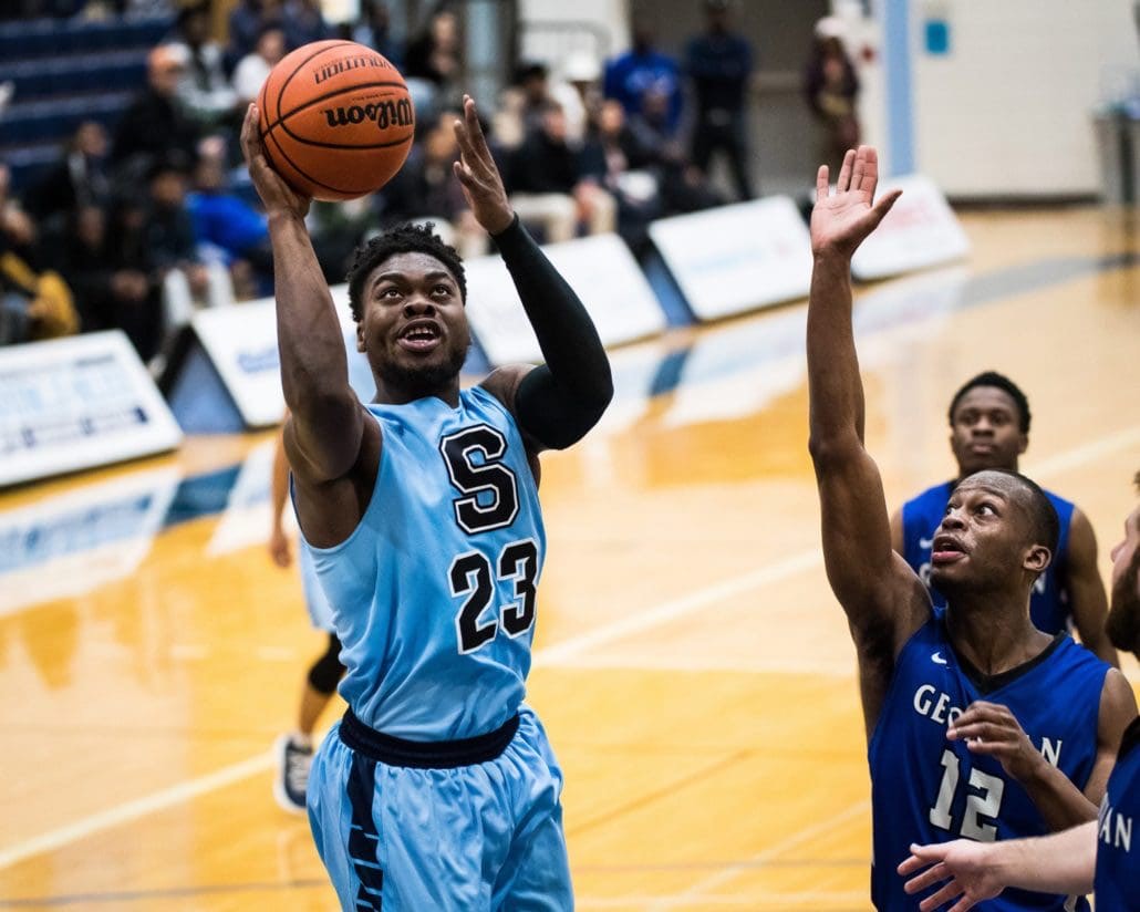 Ontario Colleges Athletic Association men’s crossover basketball game between the Sheridan Bruins and the Georgian Grizzlies