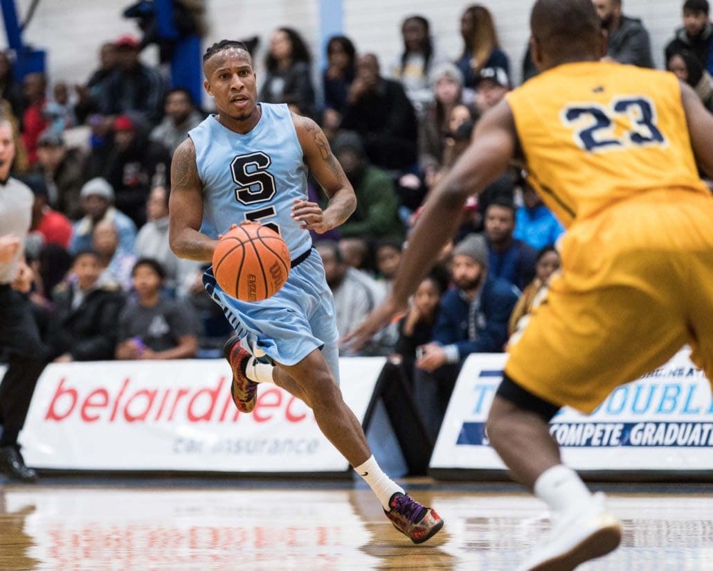 Ontario Colleges Athletic Association basketball game between the Sheridan Bruins and the Humber Hawks