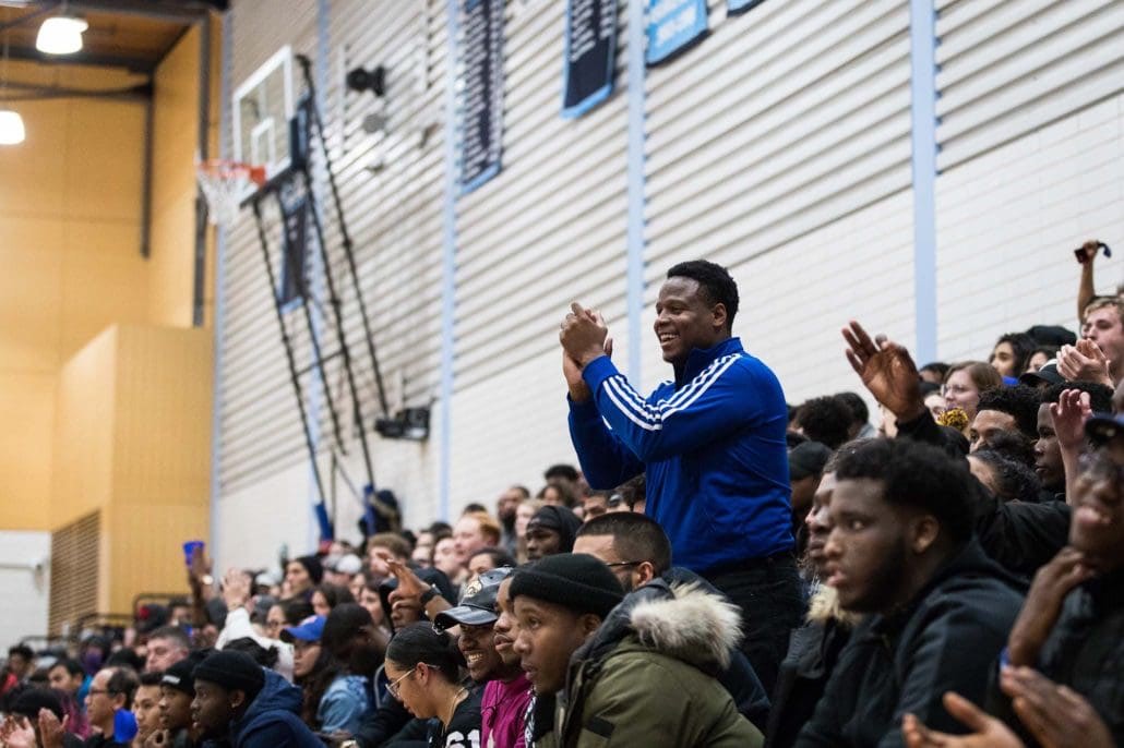 Ontario Colleges Athletic Association basketball game between the Sheridan Bruins and the Humber Hawks