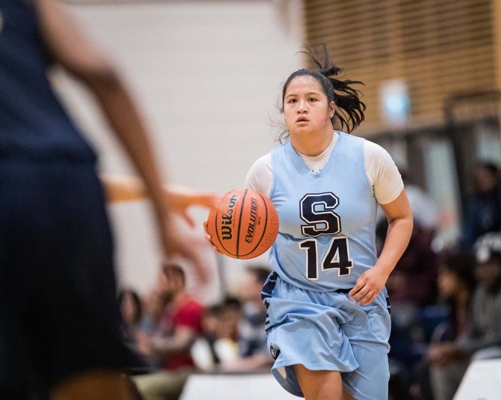 Sports Photography – OCAA (Ontario Colleges Athletic Association) Women's and Men’s Basketball, Sheridan Bruins vs. Humber Hawks in Brampton, Ontario, Canada at Sheridan College (Davis Campus)