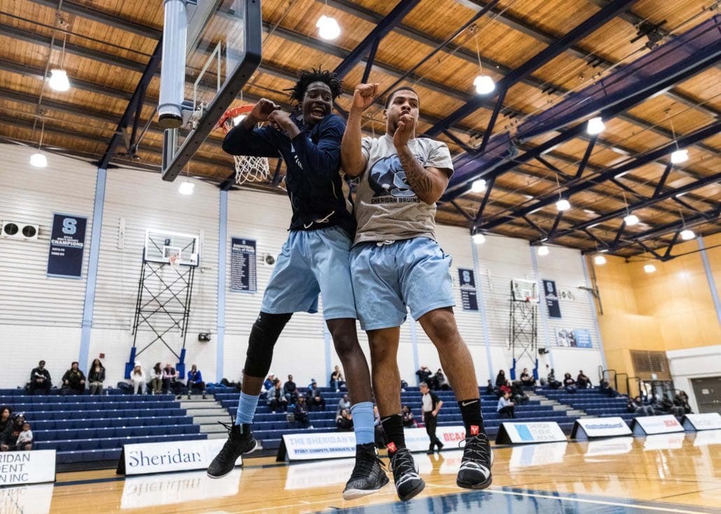 Sports Photography – OCAA (Ontario Colleges Athletic Association) Women’s and Men’s Basketball, Sheridan Bruins vs. Loyalist Lancers and Algonquin Thunder in Brampton, Ontario, Canada at Sheridan College (Davis Campus)