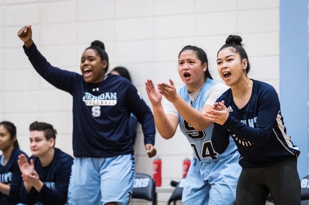 Sports Photography – OCAA (Ontario Colleges Athletic Association) Women’s and Men’s Basketball, Sheridan Bruins vs. Loyalist Lancers and Algonquin Thunder in Brampton, Ontario, Canada at Sheridan College (Davis Campus)