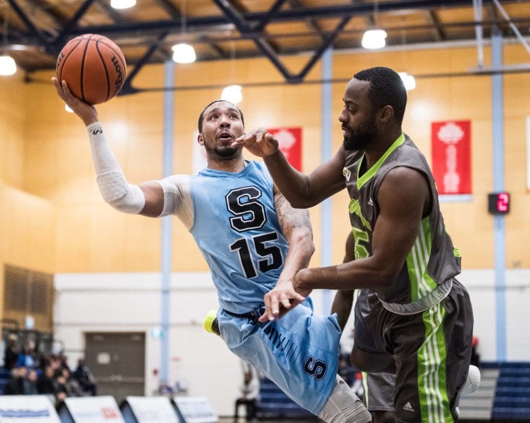 Sports Photography – OCAA (Ontario Colleges Athletic Association) Women’s and Men’s Basketball, Sheridan Bruins vs. Loyalist Lancers and Algonquin Thunder in Brampton, Ontario, Canada at Sheridan College (Davis Campus)