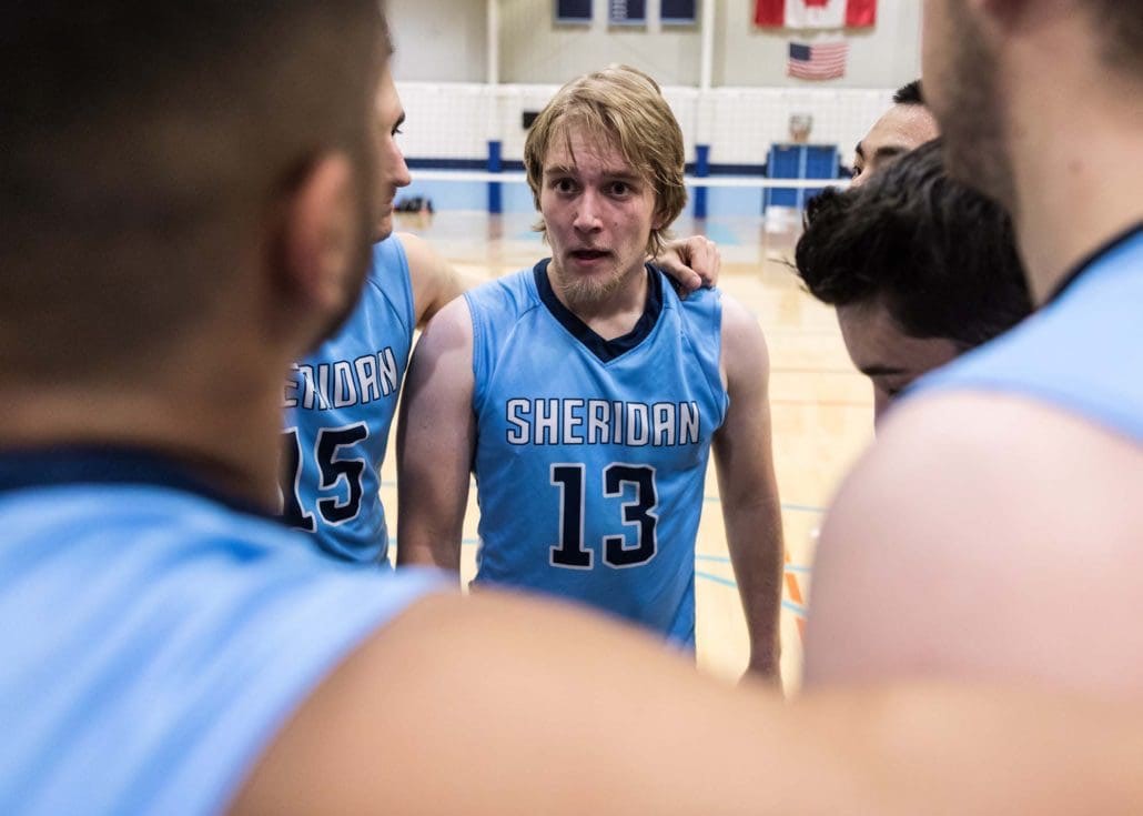 Sports Photography – OCAA Women's and Men's Volleyball, Sheridan Bruins vs. Conestoga Condors in Oakville, Ontario, Canada