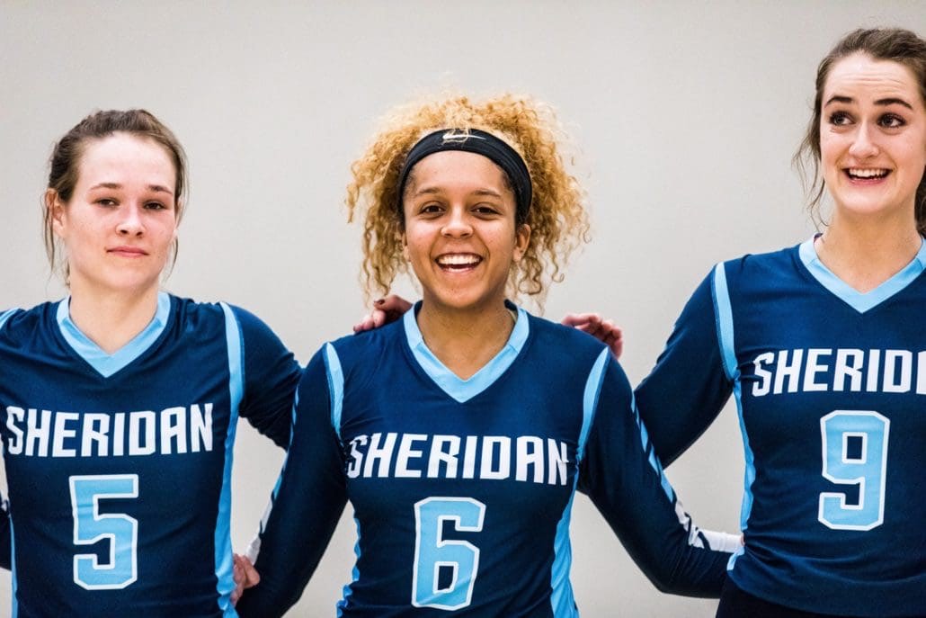 Ontario Colleges Athletic Association Championship semi-final women’s volleyball game between the Sheridan Bruins and the Niagara Knights