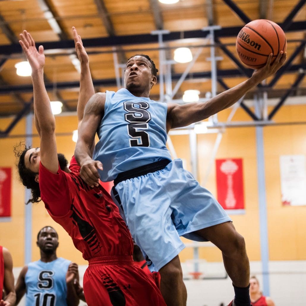 Ontario Colleges Athletic Association game between the Sheridan Bruins and the Fanshawe Falcons