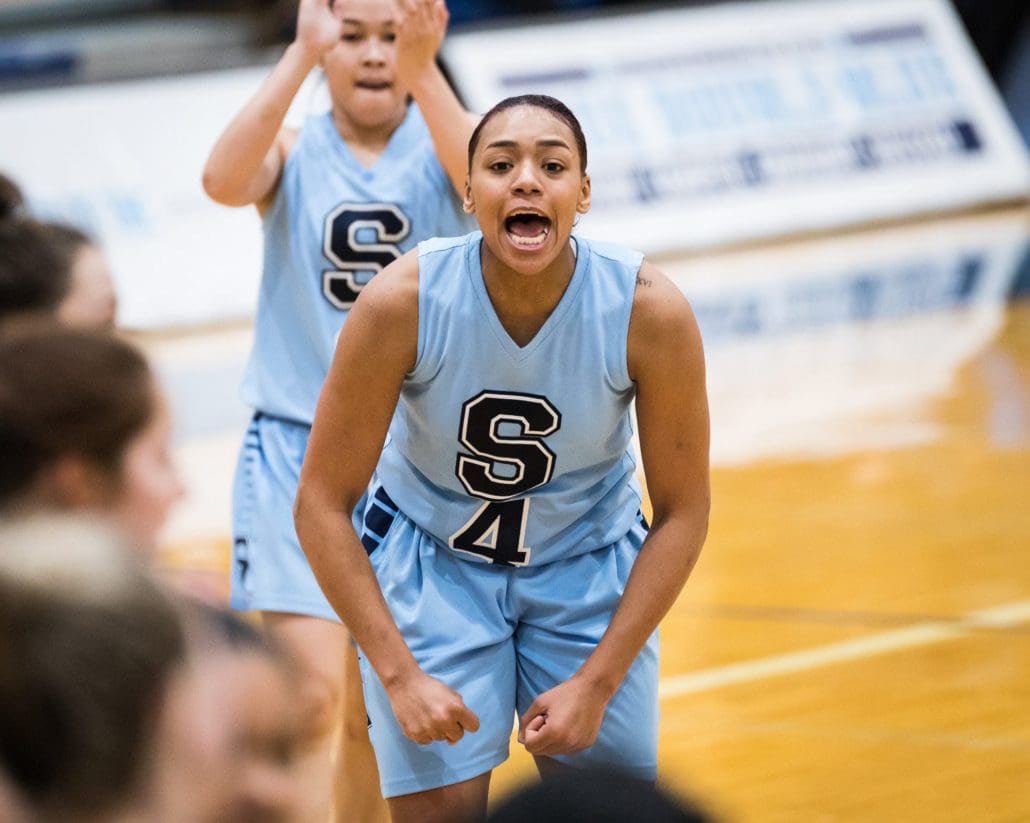 Ontario Colleges Athletic Association basketball game between the Sheridan Bruins and the Lambton Lions