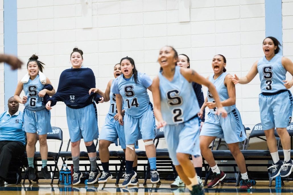 Ontario Colleges Athletic Association basketball game between the Sheridan Bruins and the Lambton Lions