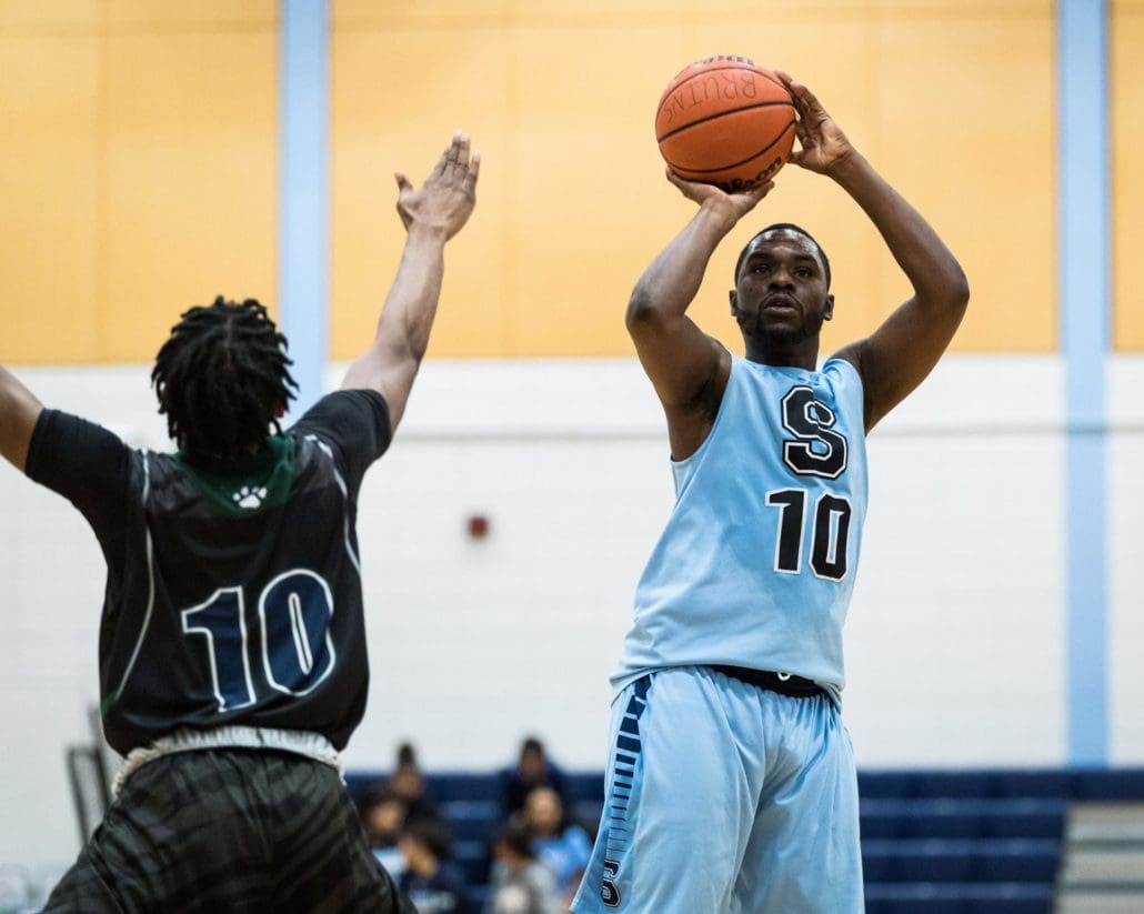Ontario Colleges Athletic Association basketball game between the Sheridan Bruins and the Lambton Lions