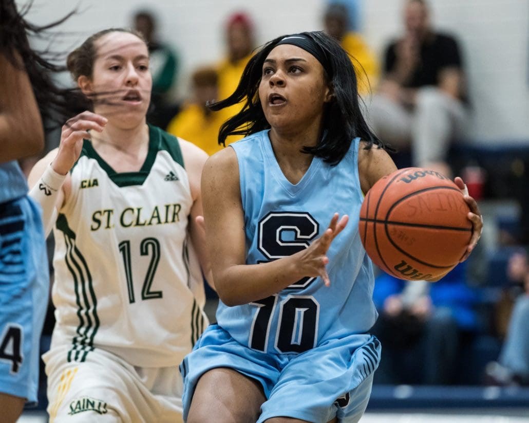 Ontario Colleges Athletic Association basketball game between the Sheridan Bruins and the Sault Saints
