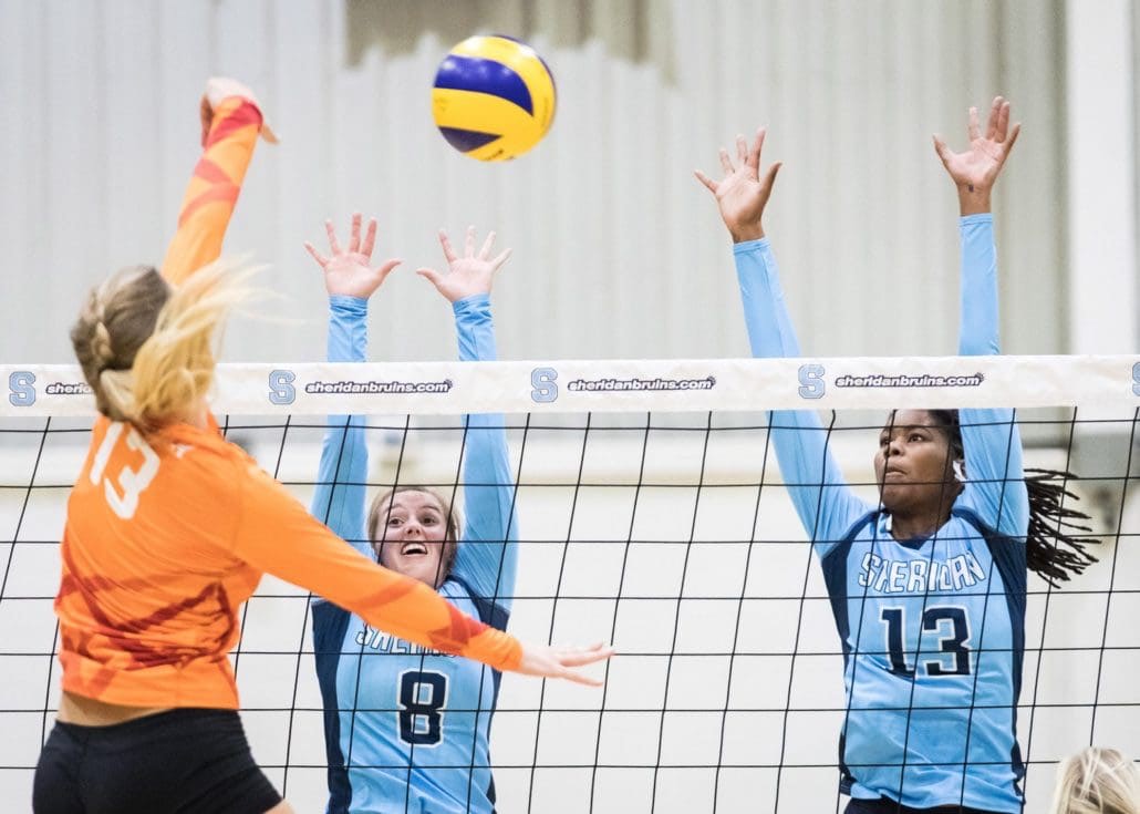 Ontario Colleges Athletic Association game between the Sheridan Bruins and the Mohawk Mountaineers