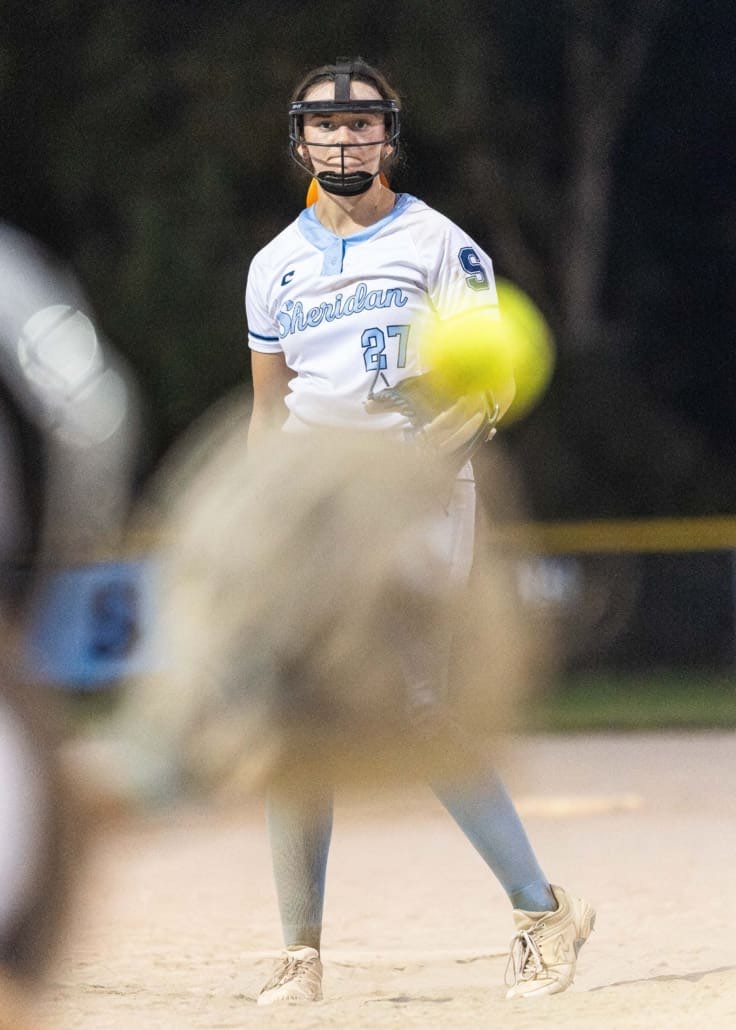 Ontario Colleges Athletic Association softball action between the Conestoga Condors and the Sheridan Bruins on September 18, 2025 at Quenippenon Meadows Community Park
