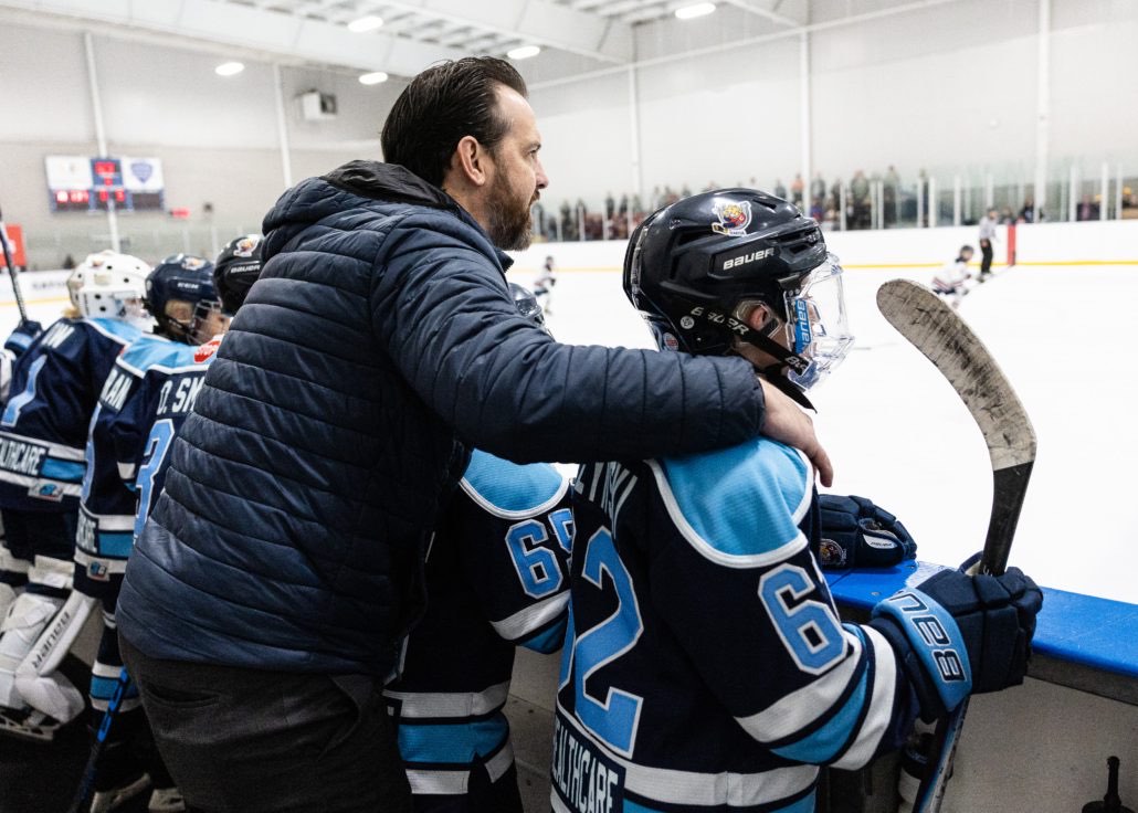 Ontario Minor Hockey Association championship action on March 29, 2026 at Sixteen Mile Sports Complex in Oakville