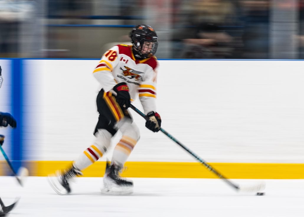 Ontario Minor Hockey Association championship action on March 29, 2026 at Sixteen Mile Sports Complex in Oakville