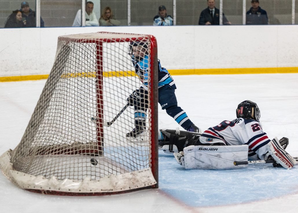 Ontario Minor Hockey Association championship action on March 29, 2026 at Sixteen Mile Sports Complex in Oakville