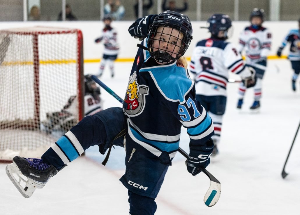 Ontario Minor Hockey Association championship action on March 29, 2026 at Sixteen Mile Sports Complex in Oakville
