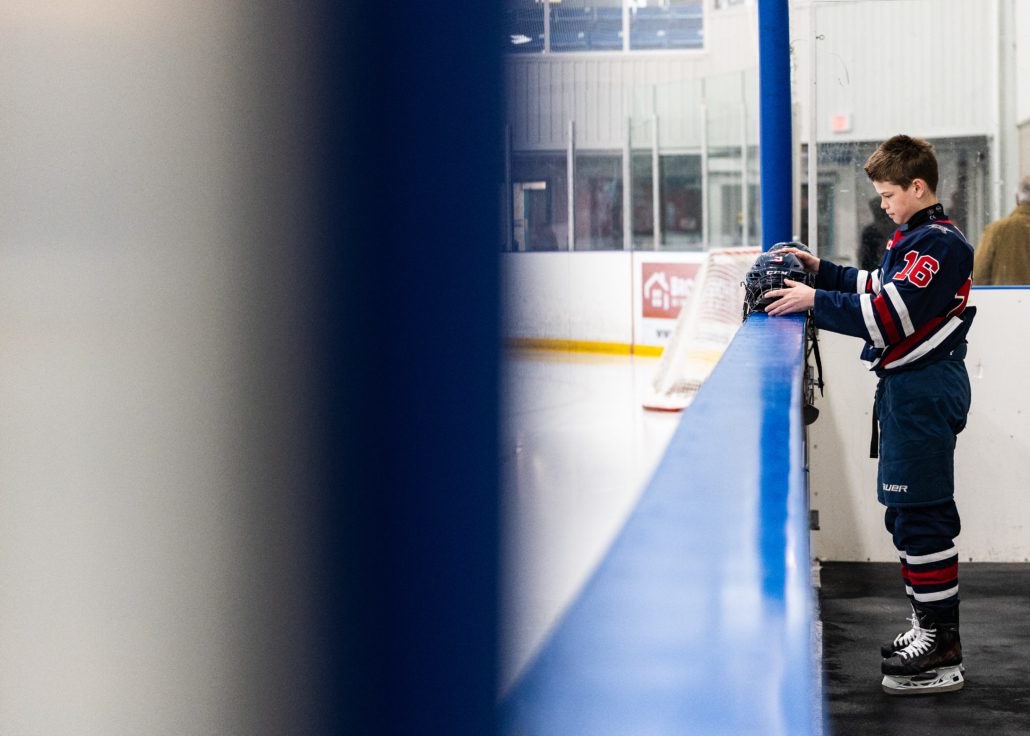 Ontario Minor Hockey Association championship action on March 29, 2026 at Sixteen Mile Sports Complex in Oakville