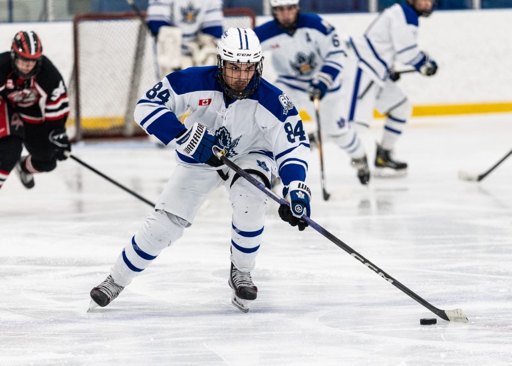 Ontario Minor Hockey Association championship action on March 29, 2026 at Sixteen Mile Sports Complex in Oakville