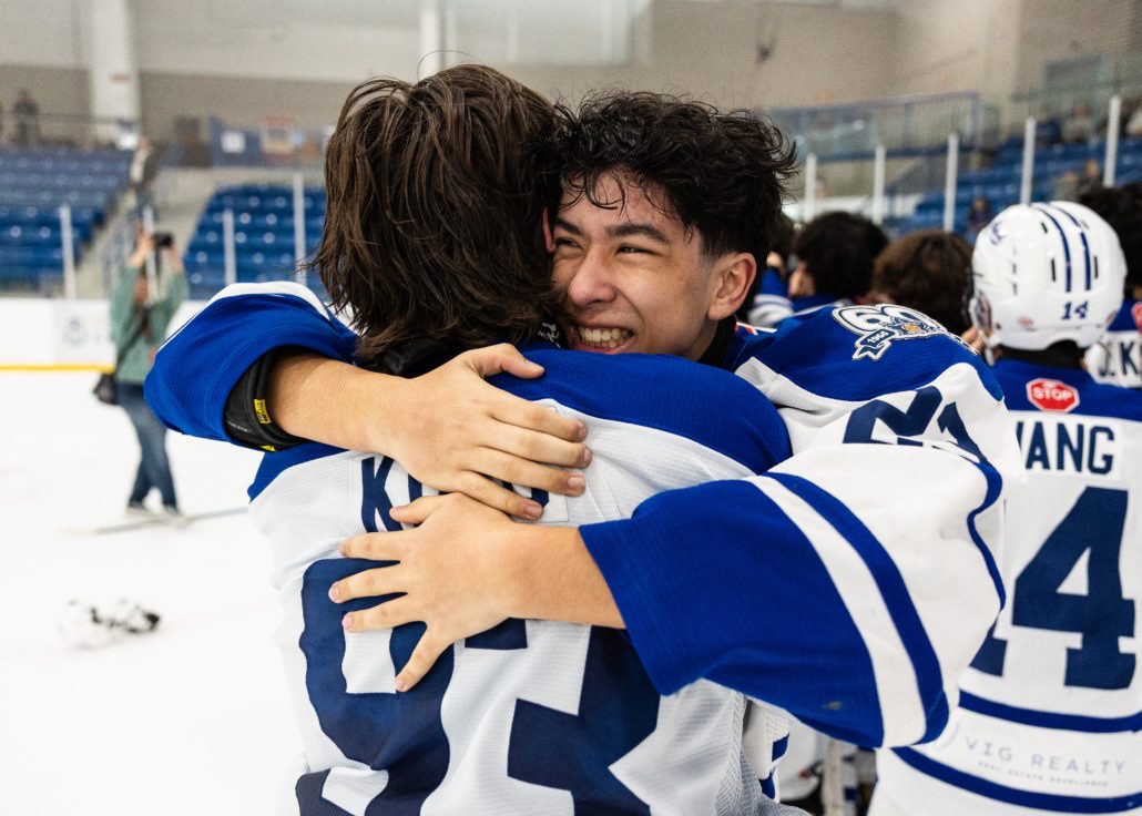 Ontario Minor Hockey Association championship action on March 29, 2026 at Sixteen Mile Sports Complex in Oakville