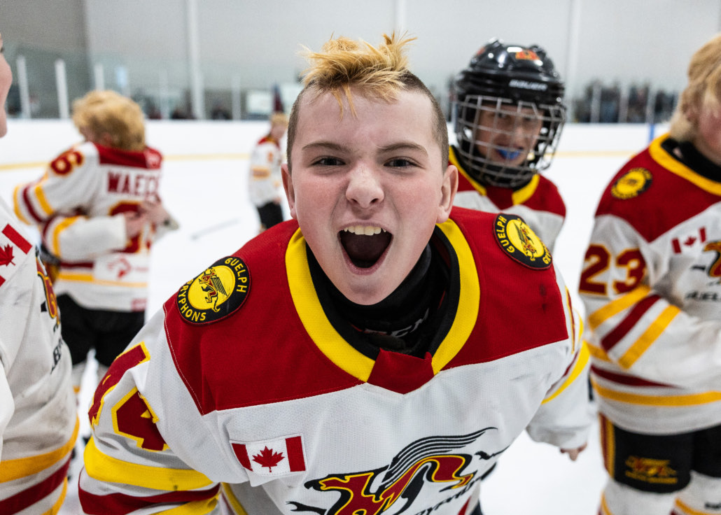 Ontario Minor Hockey Association championship action on March 29, 2026 at Sixteen Mile Sports Complex in Oakville
