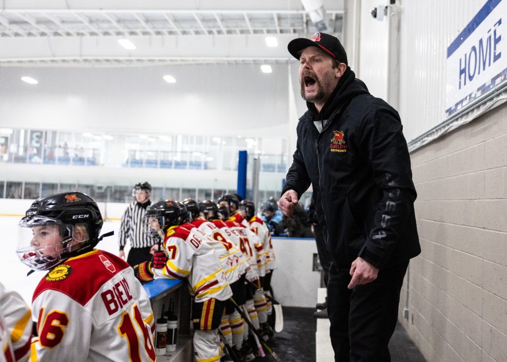 Ontario Minor Hockey Association championship action on March 29, 2026 at Sixteen Mile Sports Complex in Oakville