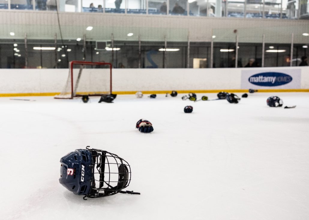 Ontario Minor Hockey Association championship action on March 29, 2026 at Sixteen Mile Sports Complex in Oakville