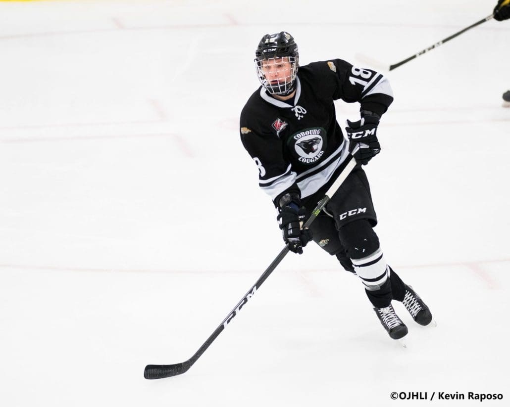Ontario Junior Hockey League game between the Georgetown Raiders and the Cobourg Cougars