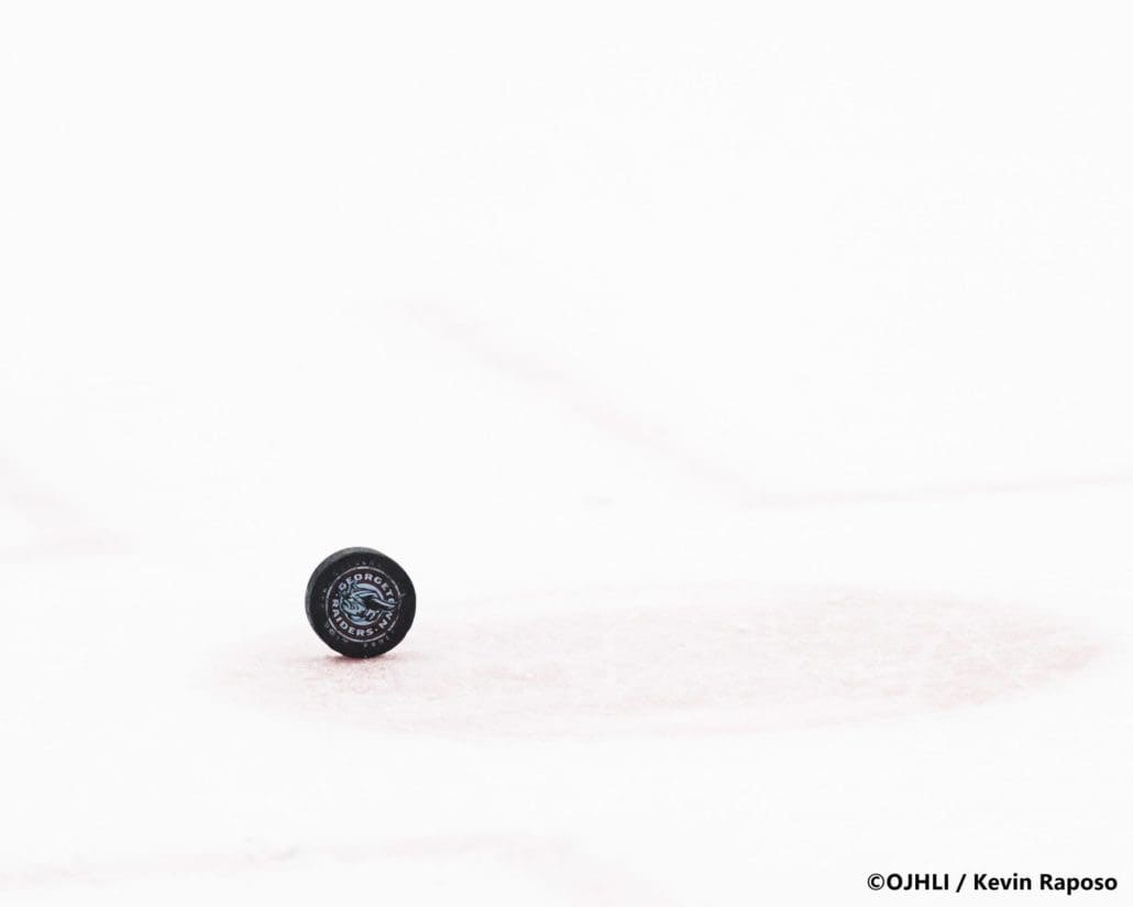 Ontario Junior Hockey League game between the Georgetown Raiders and the Cobourg Cougars