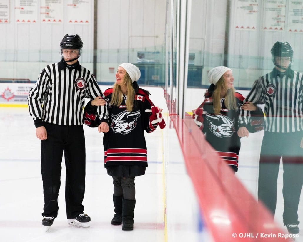 Ontario Junior Hockey League game between the Georgetown Raiders and the Whitby Fury