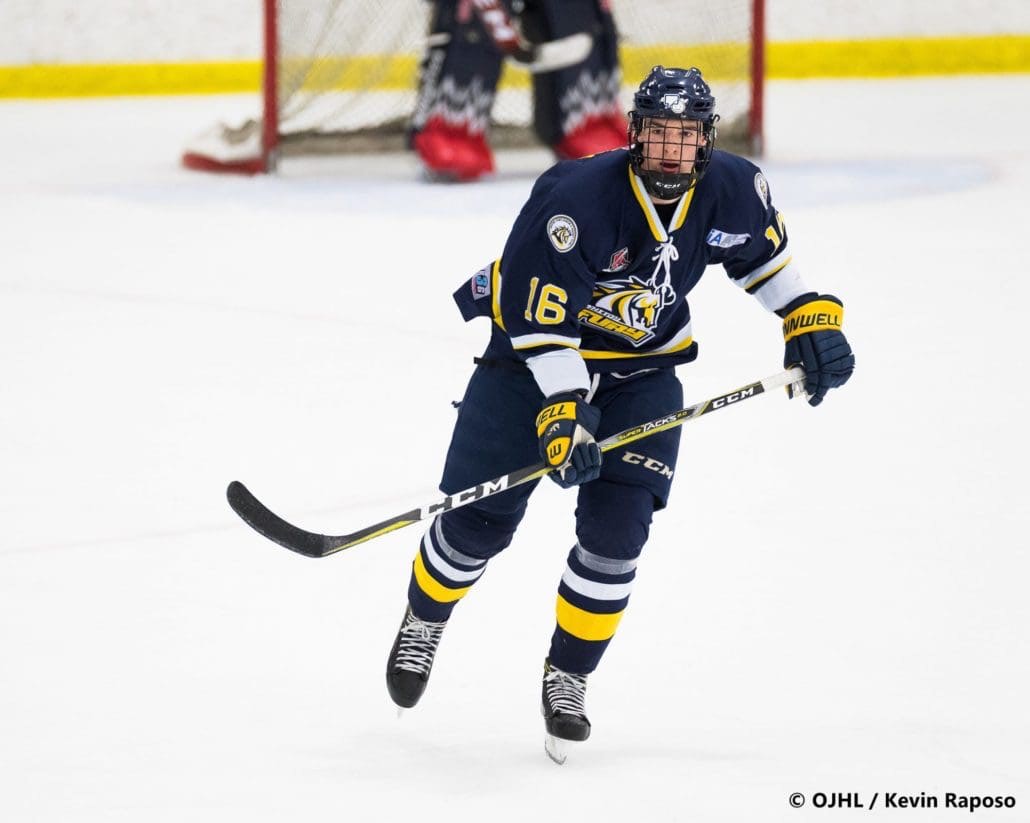 Ontario Junior Hockey League game between the Georgetown Raiders and the Whitby Fury