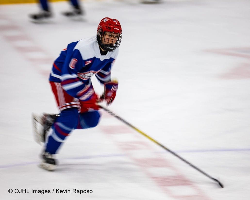 Ontario Junior Hockey League regular season game between the Milton Menace and the Oakville Blades
