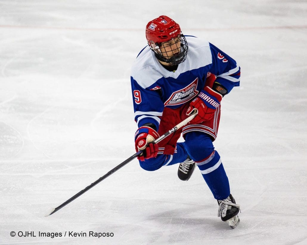 Ontario Junior Hockey League regular season game between the Milton Menace and the Oakville Blades