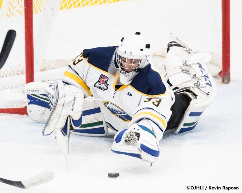 Ontario Junior Hockey League game between the Oakville Blades and the Buffalo Jr. Sabres
