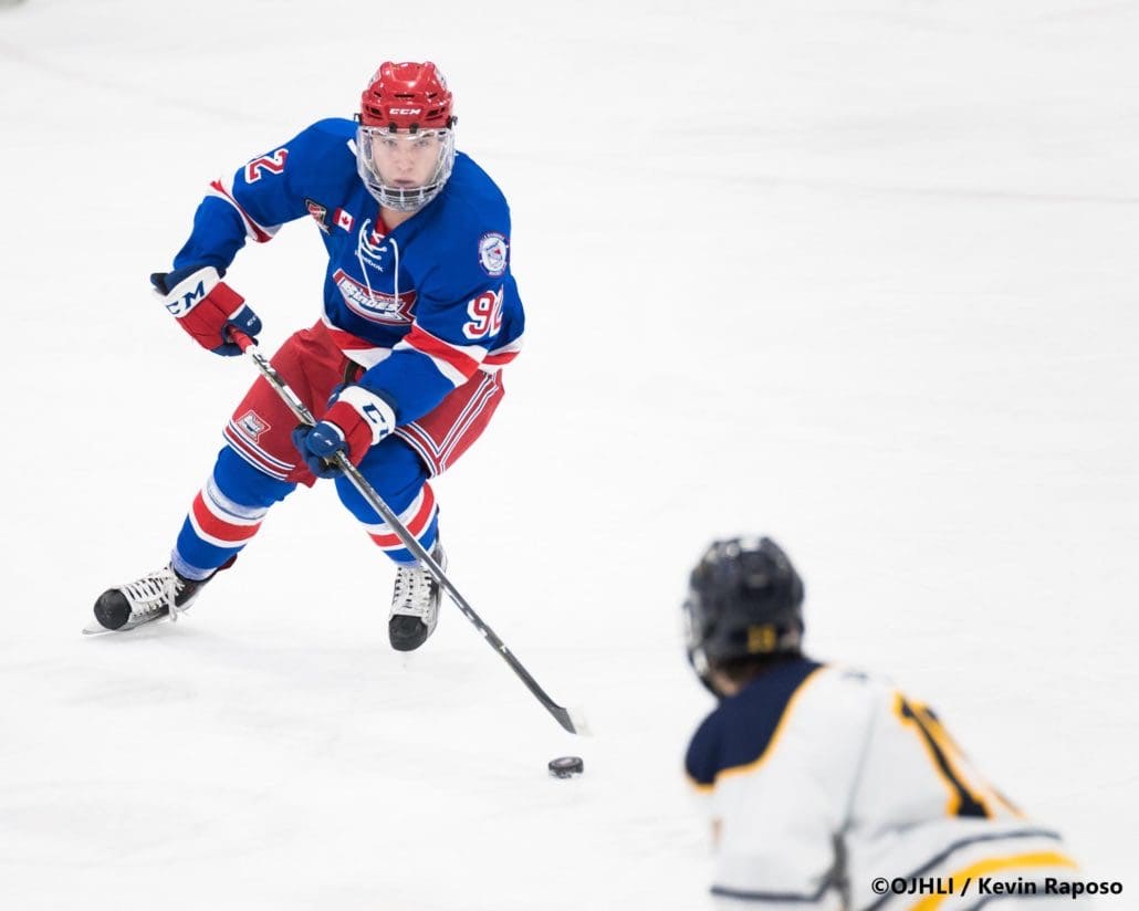 Ontario Junior Hockey League game between the Oakville Blades and the Buffalo Jr. Sabres