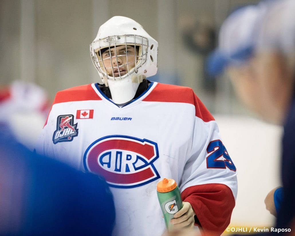 Ontario Junior Hockey League game between the Oakville Blades and the Toronto Jr. Canadiens