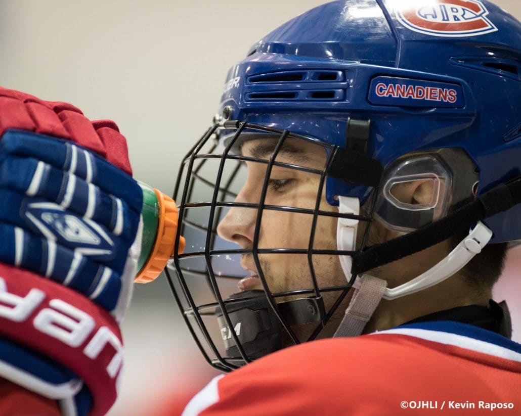 Ontario Junior Hockey League game between the Oakville Blades and the Toronto Jr. Canadiens