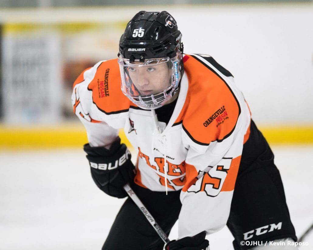 Ontario Junior Hockey League game between the Toronto Patriots and Orangeville Flyers