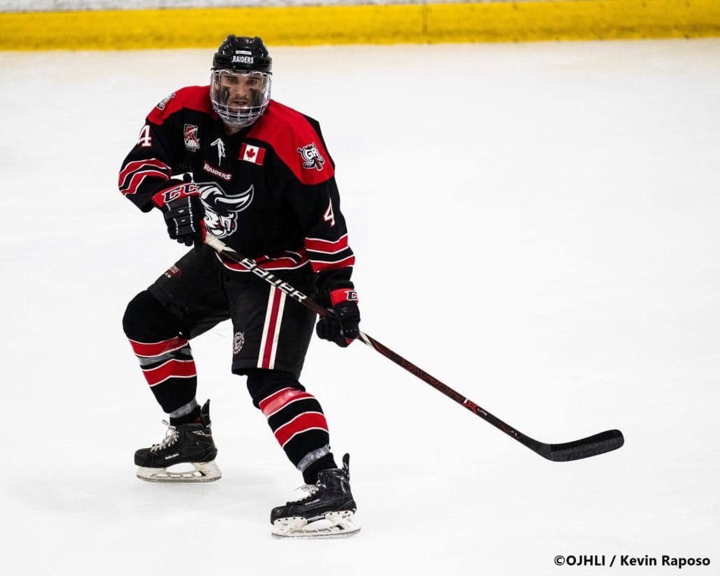Ontario Junior Hockey League, South West Conference Championship Series. Game seven of the best of seven series between the Georgetown Raiders and the Toronto Patriots