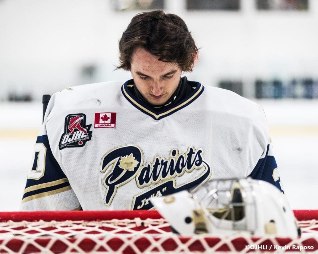 Ontario Junior Hockey League, South West Conference Championship Series. Game three of the best of seven series between the Georgetown Raiders and the Toronto Patriots