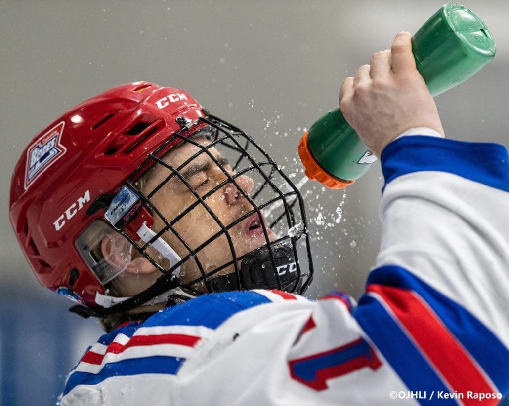 Sports Photography – OJHL (Ontario Junior Hockey League) Men’s Hockey, Marham Royals vs. Oakville Blades in Oakville, Ontario, Canada at Sixteen Mile Sports Complex