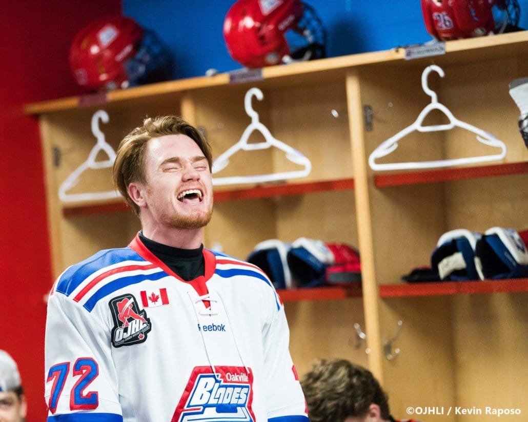 Ontario Junior Hockey League, post-season second round. Game six of the best of seven series between the Toronto Patriots and Oakville Blades
