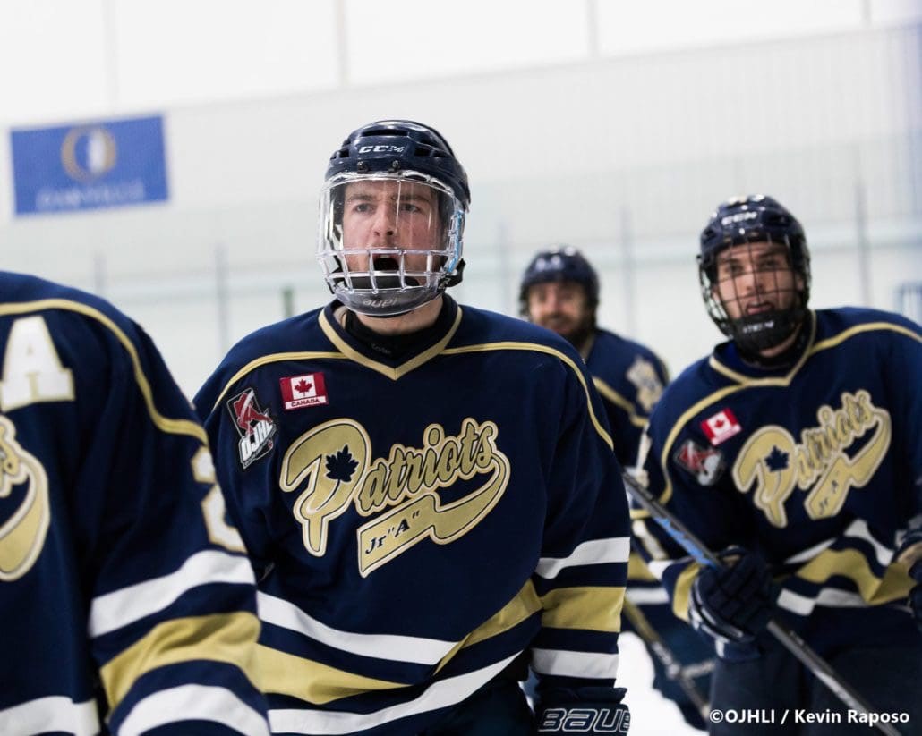 Ontario Junior Hockey League, post-season second round. Game six of the best of seven series between the Toronto Patriots and Oakville Blades