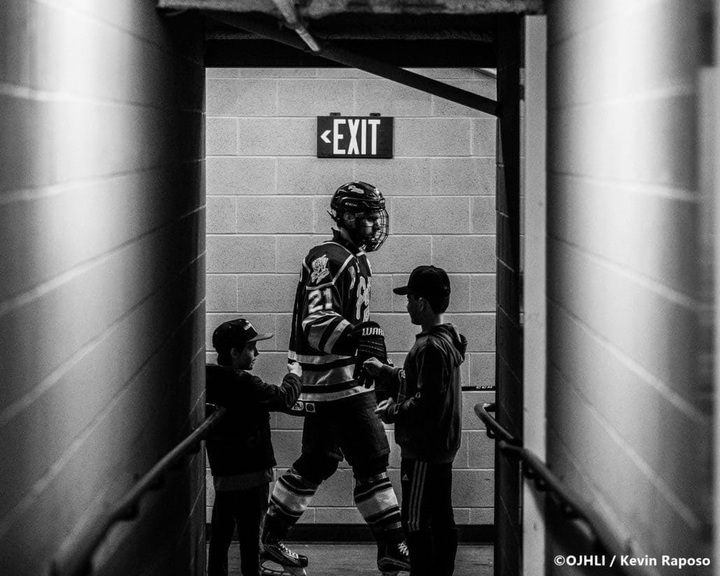 Ontario Junior Hockey League, post-season second round. Game six of the best of seven series between the Toronto Patriots and Oakville Blades