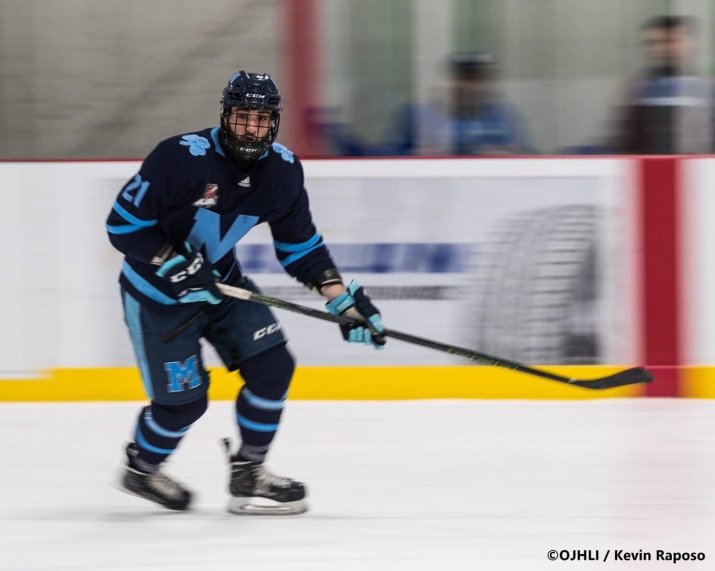 Sports Photography – OJHL (Ontario Junior Hockey League) Men’s Hockey, St. Michael’s Buzzers vs. Burlington Cougars in Burlington, Ontario, Canada at Appleby Ice Centre