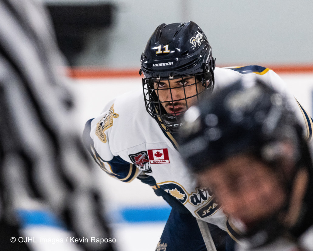 OJHL Hockey - Toronto Patriots vs. Mississauga Chargers, photographed by Kevin Raposo